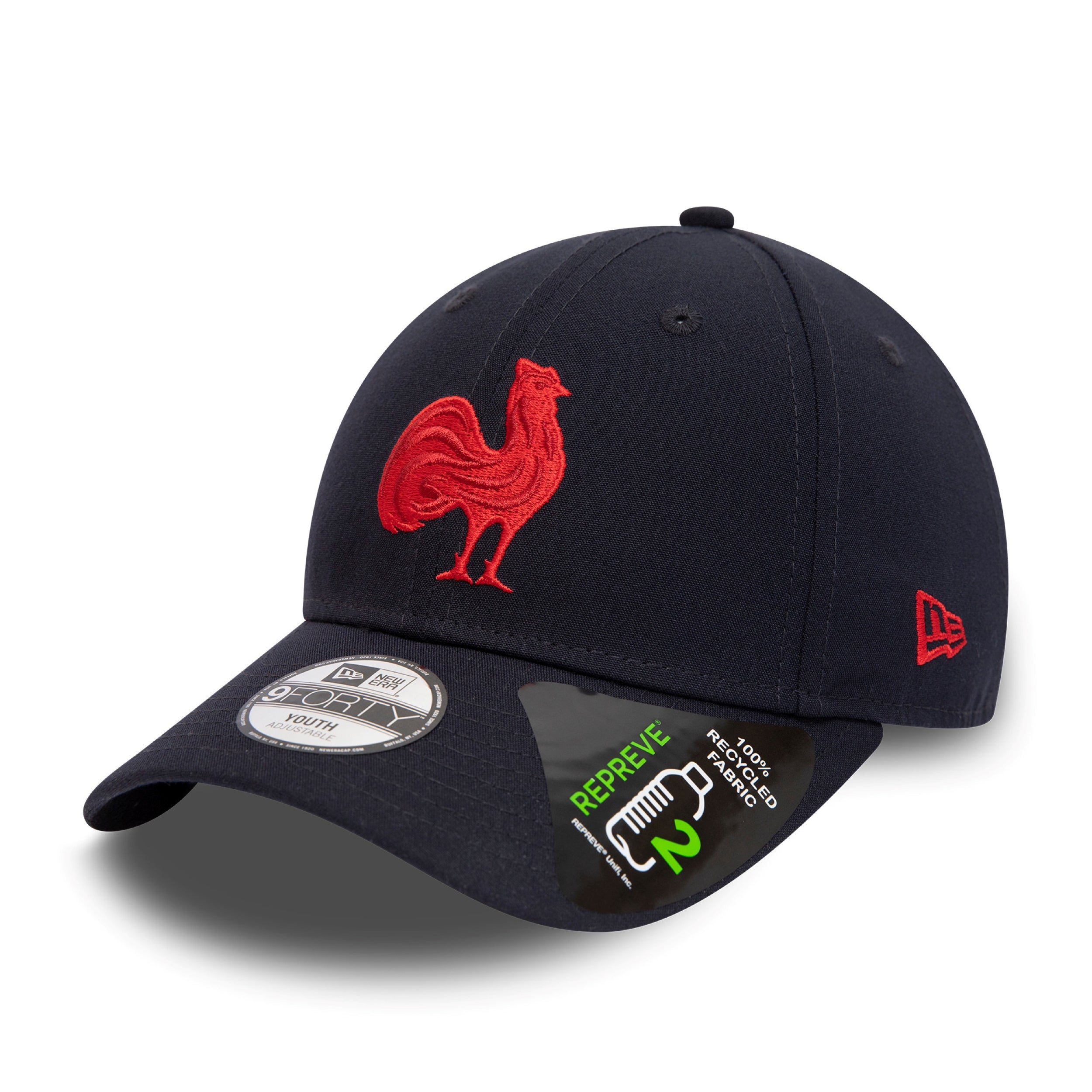 French Rugby Federation Team Colour Repreve 9Forty Cap Kids - Navy