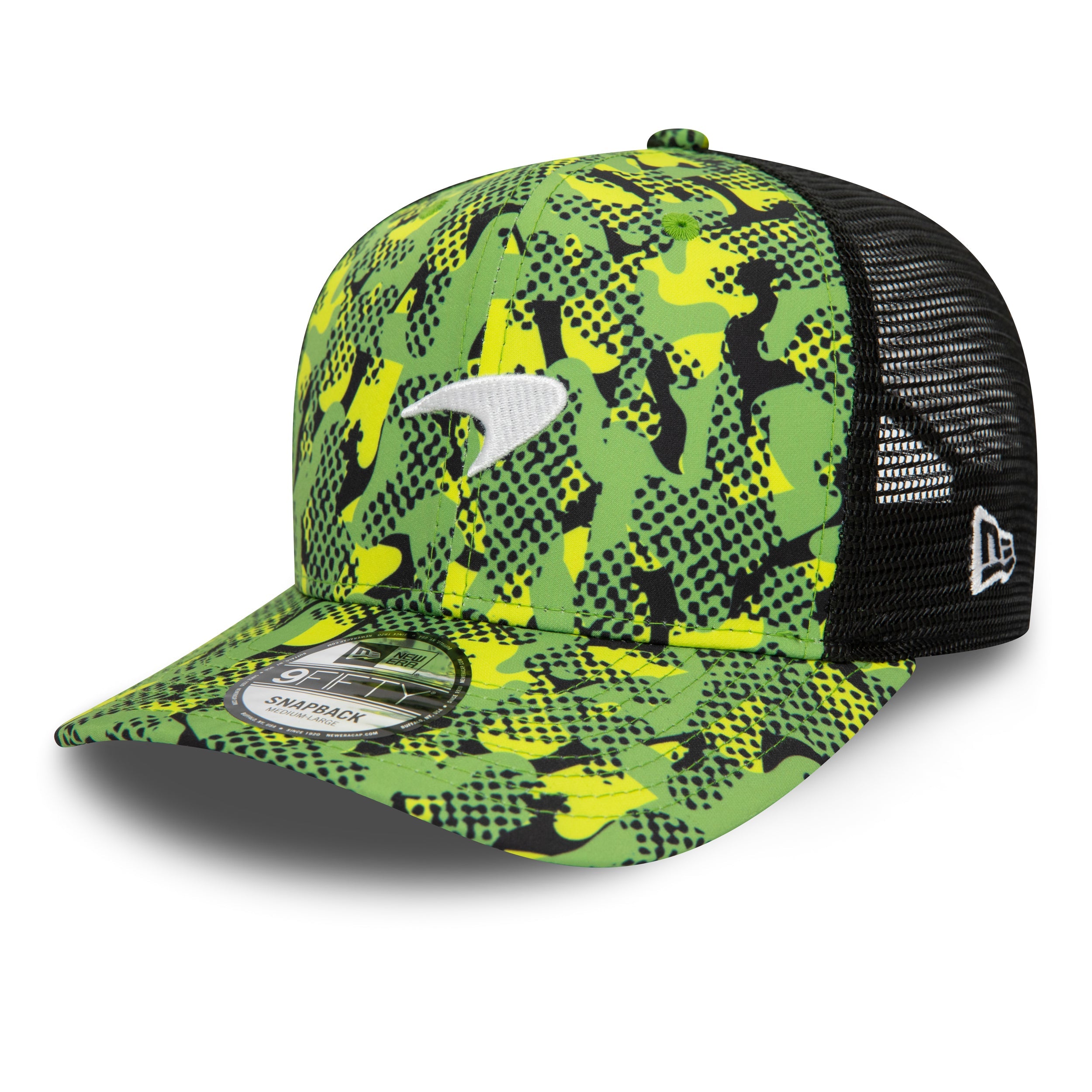 McLaren Racing F1 Camo 9Fifty Cap Pre Curve Cap Adults - Multicolor