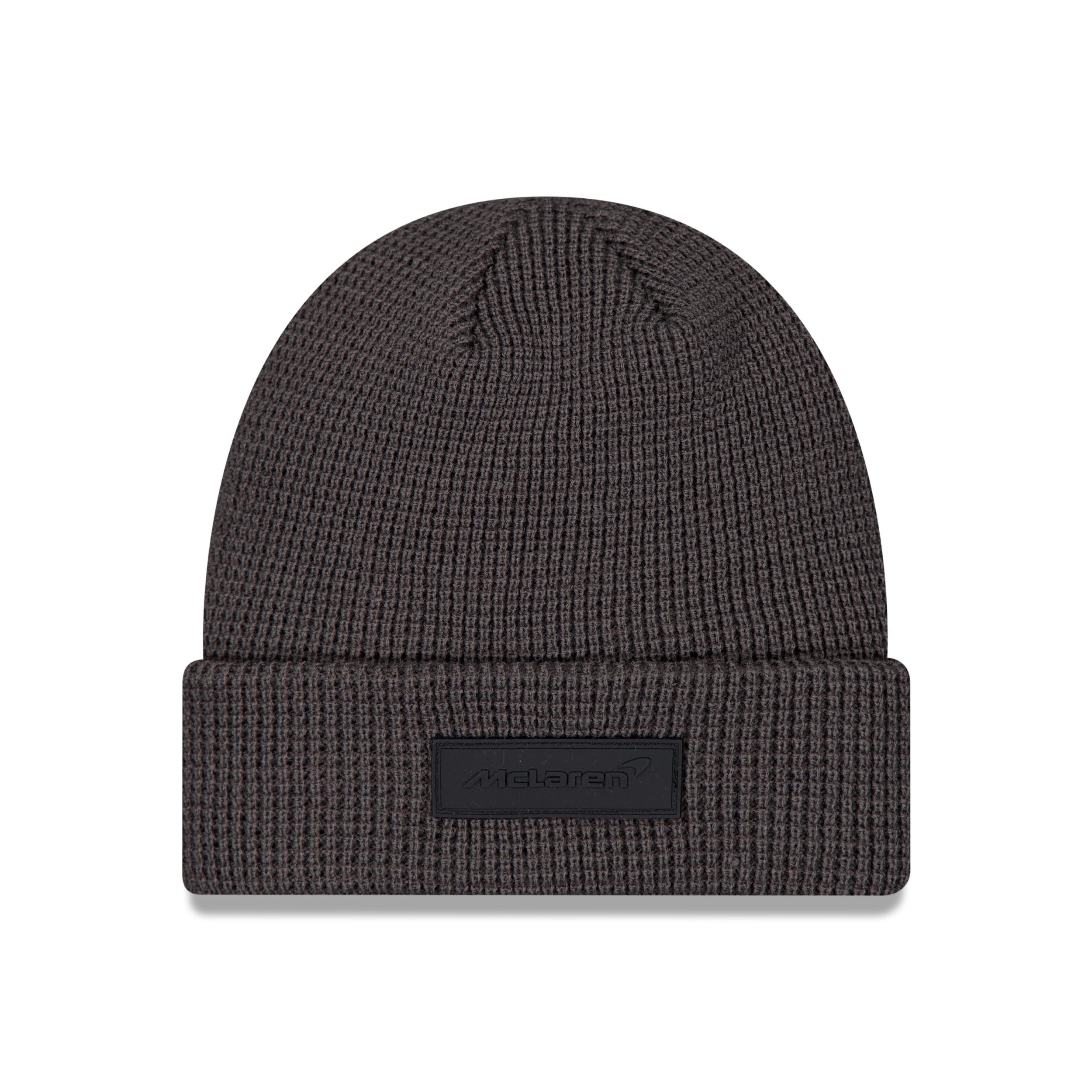 McLaren Automotive Waffle Knit Beanie for Adults - Dark Grey