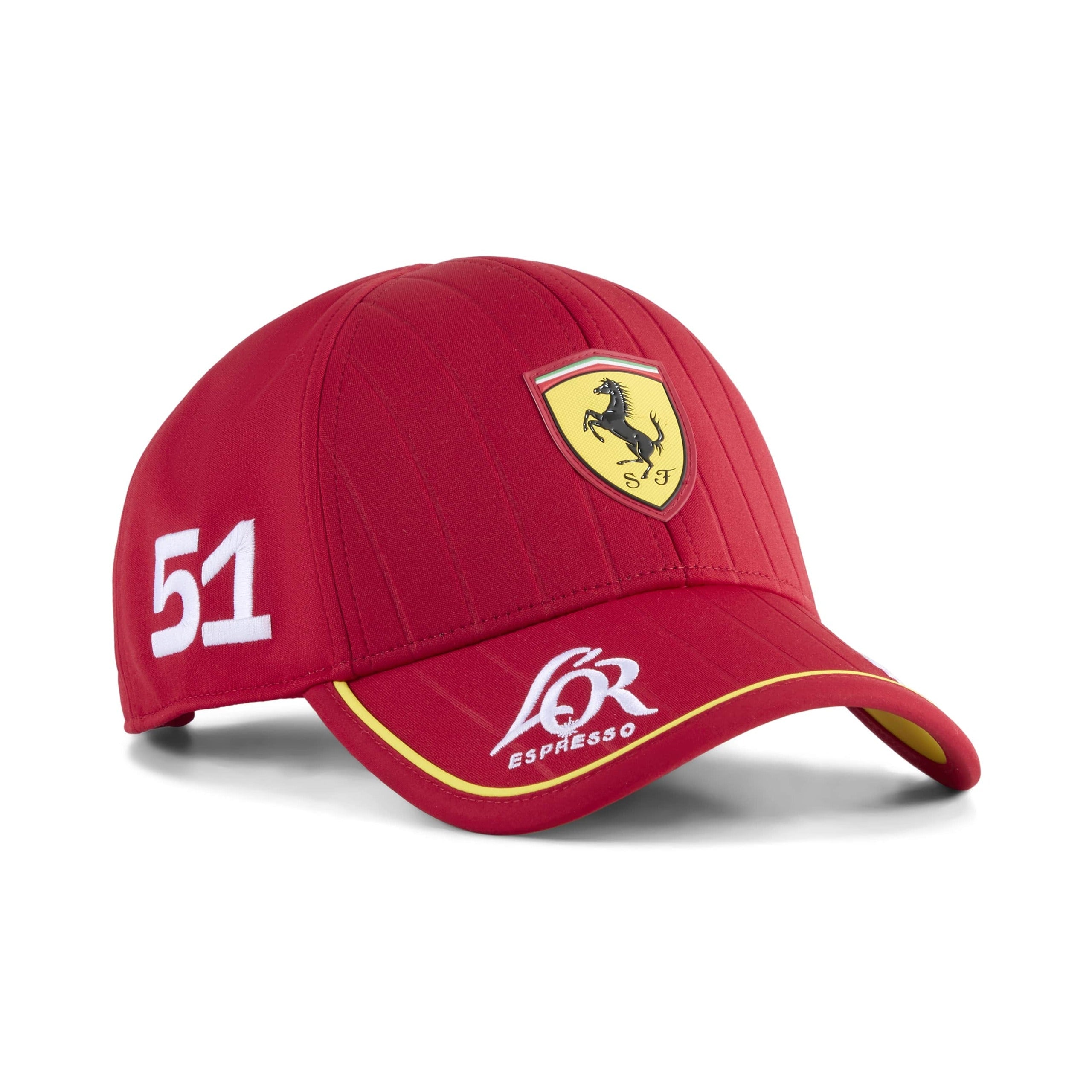 Scuderia Ferrari Le Mans 24 Hours 2025 No. 51 Baseball Cap Adults - Dark Cherry