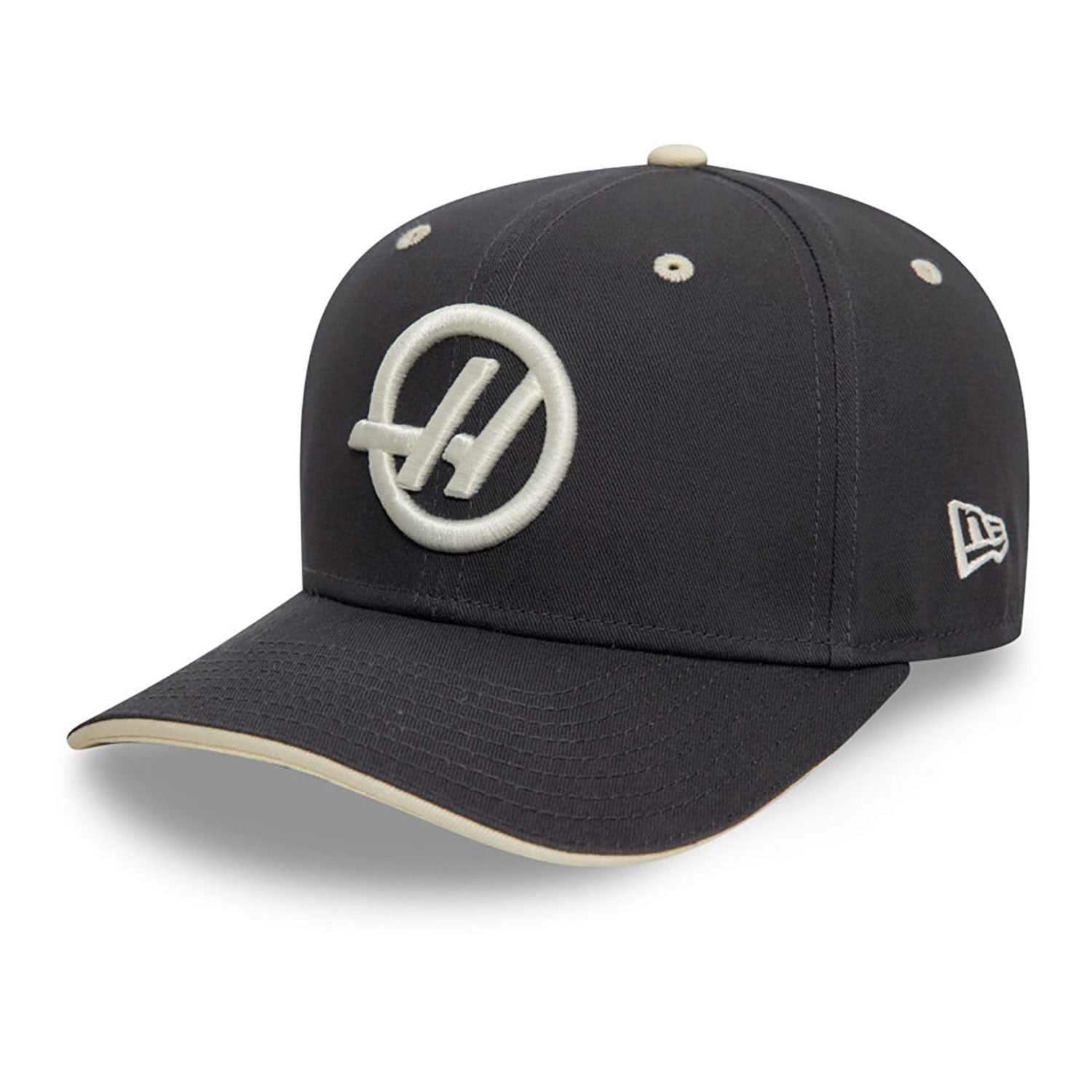 Haas F1 Season 9Seventy Cap Stretch Snap Adults - Dark Grey/Off White