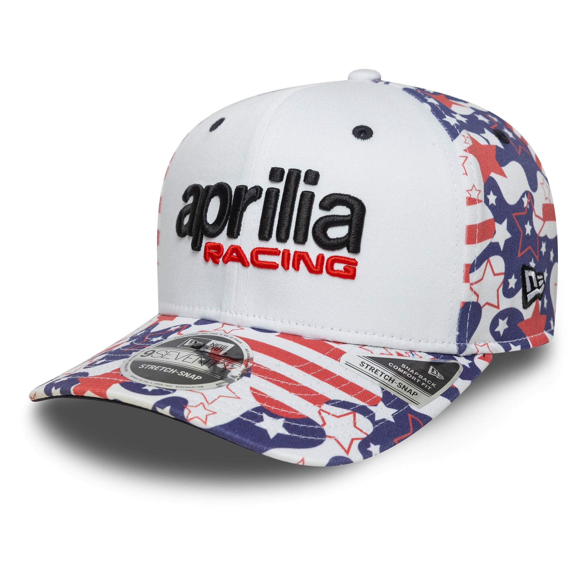 Aprilia Austin 9Seventy Cap Stretch Snap Adults - White